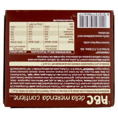 Parmareggio l'ABC della merenda Crostatina al Cacao con Parmigiano Reggiano